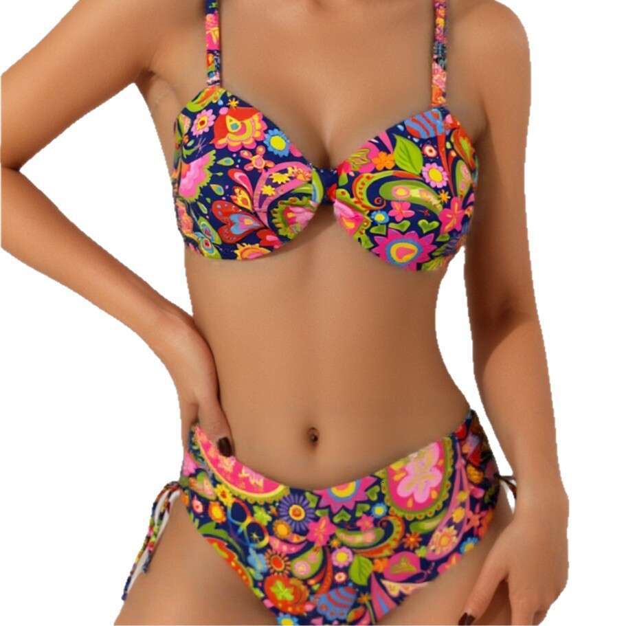 2025 Summer Trend Women's Two-Piece New Bikini Sports Style Swimsuit for Women