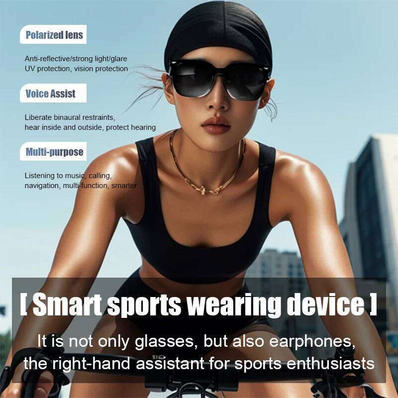 designer New Smart Wireless Bluetooth Listen Music To Answer The Phone Men And Women Fashion Anti-blue Light sunglasses