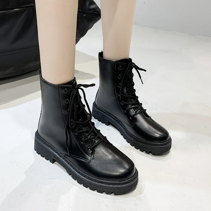 Style Round Toe Square Heel Cross Strap Fashionable Womens Shoes Casual and Comfortable Plus Velvet Warm Short Boots 250714