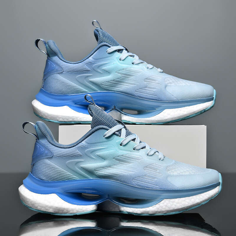 2025 Four Seasons New Mesh Night Light for Men Shock Absorption Soft Sole Middle School Entrance Exam Sports Student Professional Running Shoes