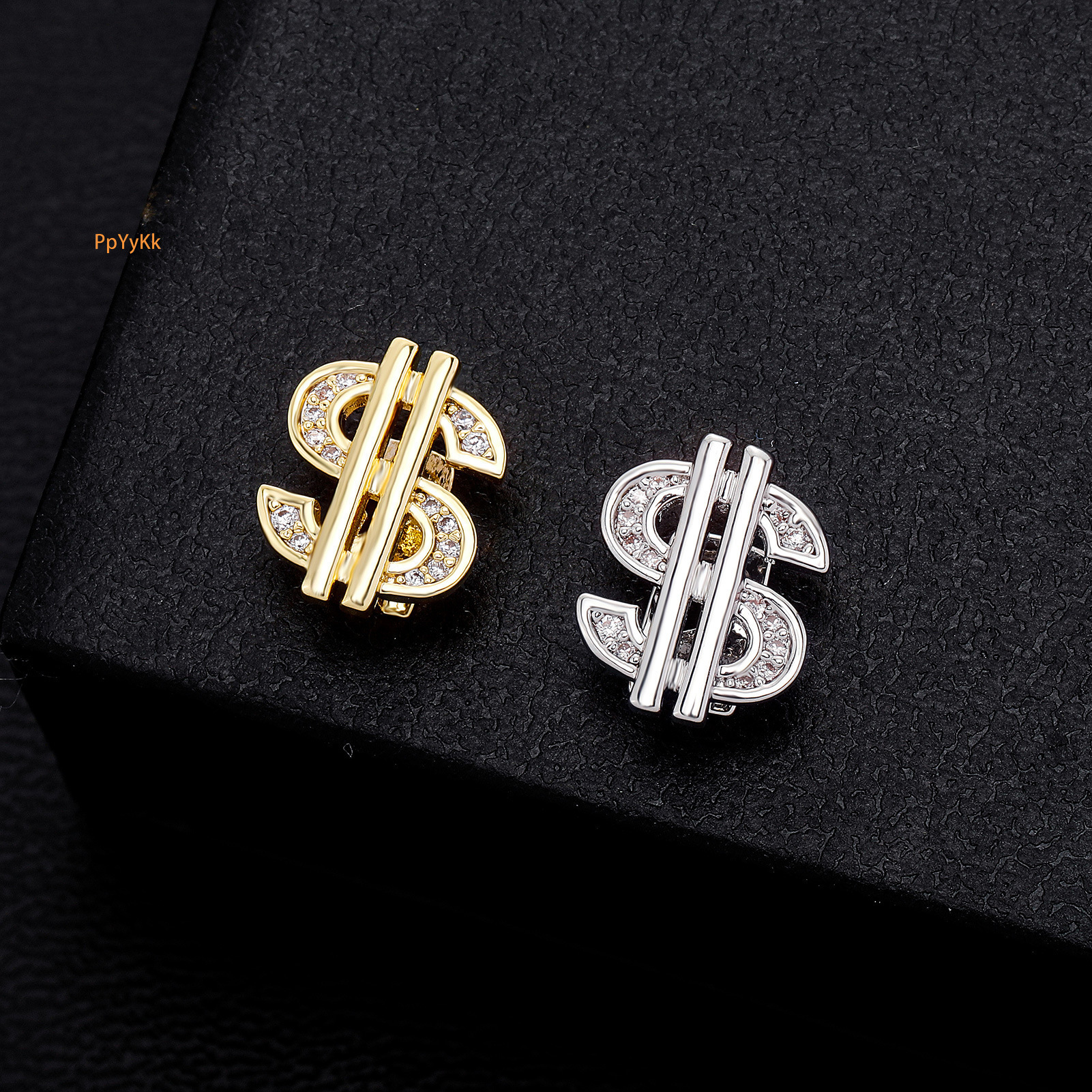 New Single Grillz Luxury Personality Dollar Cross Heart Full Iced Out Halloween Grillz Bling Bling