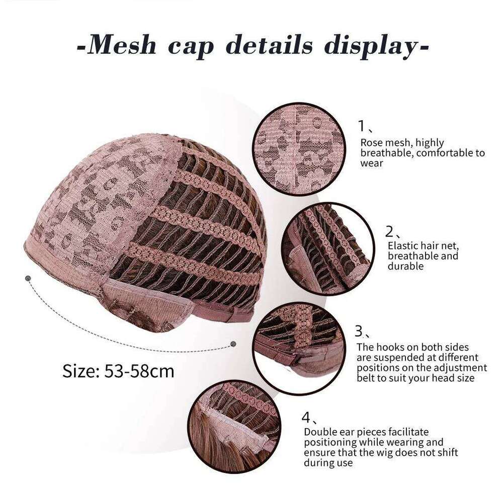 EASIHAIR Brown Straight Layered for Women Long Natural Hair Synthetic With Bangs Daily Use Party Heat Resistant Wigs