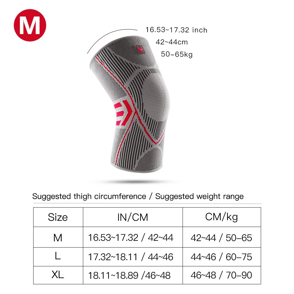 Vilico 1PCS Knee Support Nylon Sports Fitness Compression Sleeves Kneepads for Arthritis Joint Cycling Running 250708