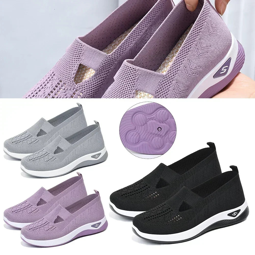 Womens Shoes 2025 Spring Middle aged and Elderly Mom Shoes Soft soled Breathable Womens Casual ShoesSports Shoes 250717