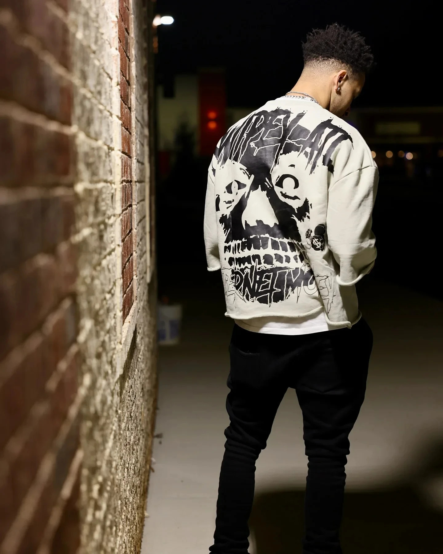 Oversized Blue Couple Gothic Cropped T Shirt Men Women Harajuku Pretty Btches Love rs Graphic TShirt Streetwear 250716