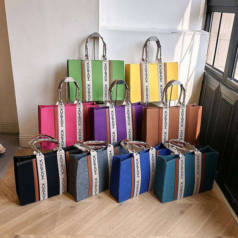 Women's Bags Designer Felt Shoulder For Women Fashion Leather Composite Women's Bags Trend Ladies Handbags Large Capacity Female Shopper Tot