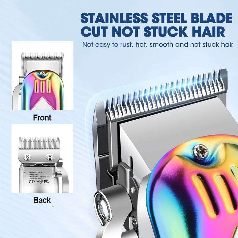 Men's professional cordless hair nose clipper, wireless LCD display grooming set, household rechargeable