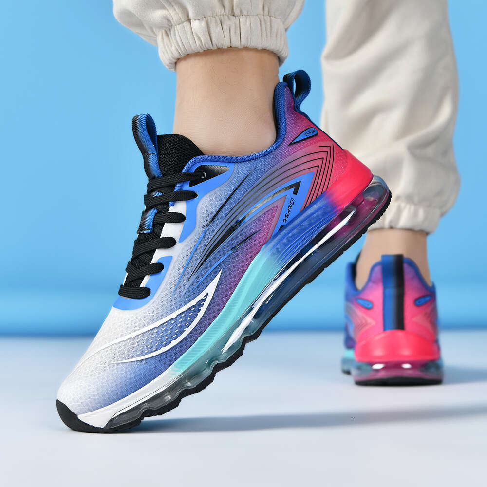 39-48 Size Fashion Versatile Casual Lightweight Shock Absorption Air Cushion Sports Trendy Mesh Breathable Cushioning Rebound Men's Shoes