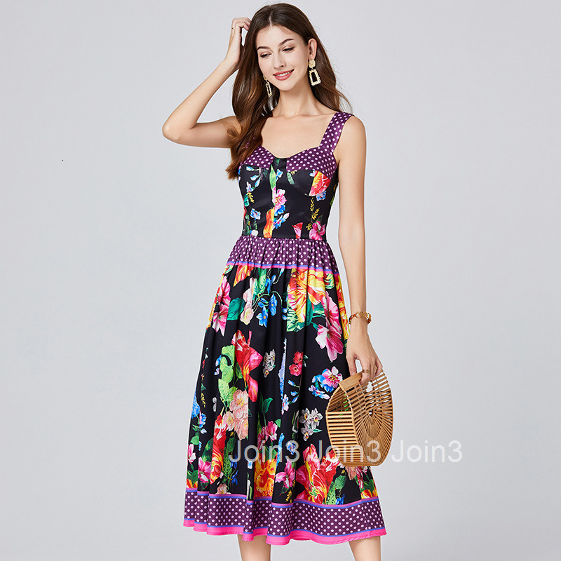 645 Summer New Womens Printed Three-Dimensional Strapless Camisole Dress with Elastic Back and High Waist Skirt