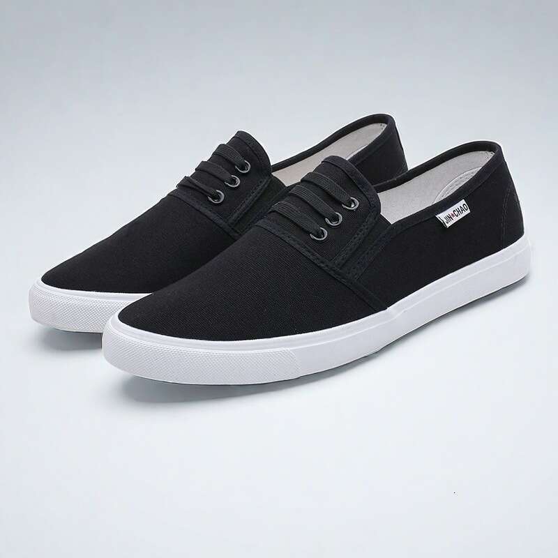 Canvas Slip-On Three Times Vulcanized Rubber Unisex Campus Student Cloth Doctor Work Shoes Men