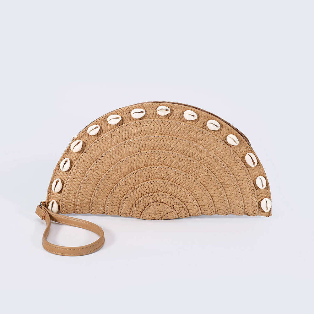 Fashionable dumpling bag new straw woven handbag designer Lafite grass woven handbag high-end feel