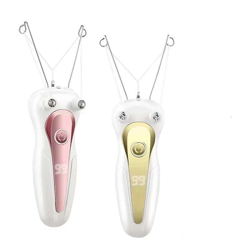 Electric Cotton Thread Epilator For Women USB Rechargeable Female Facial Body Leg Mini Hair Remover Depilation LCD Display