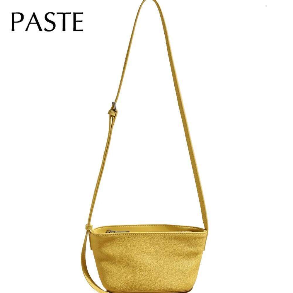Designer Bag New 2026 Summer Small Sailboat Shape Tote Beige Yellow Sheepskin Leather Women Crossbody Flap Bag Daily-Use Phone Purse