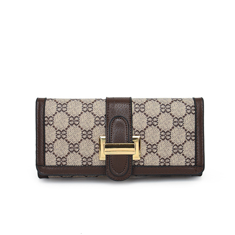 Luxury Brand Designer Bag Houndstooth Wallet For Women, Niche Light Luxury Coin Purse, 2024 New Model, High-End Simple Ins Style, Student Large Capaci