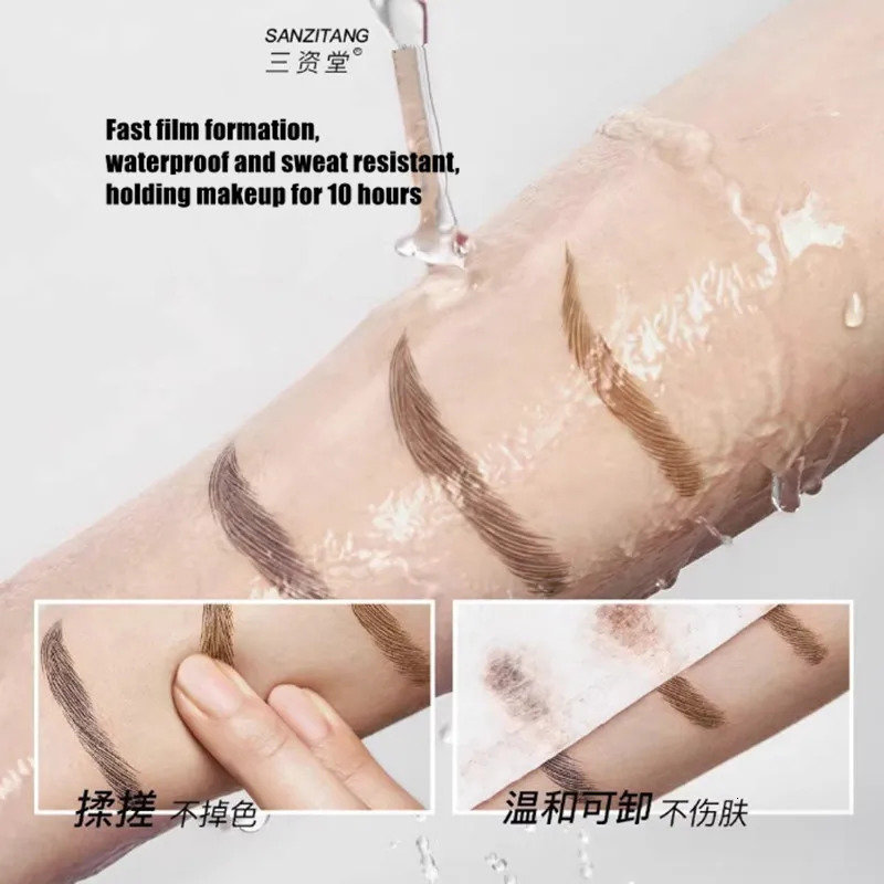 Sanzitang 2 Forks Liquid Eyebrow Pen Lower Eyelash Eyeliner Aegyo-sal Hair Line Pencil Waterproof Natural Wild Brows Eyes Beauty 250712