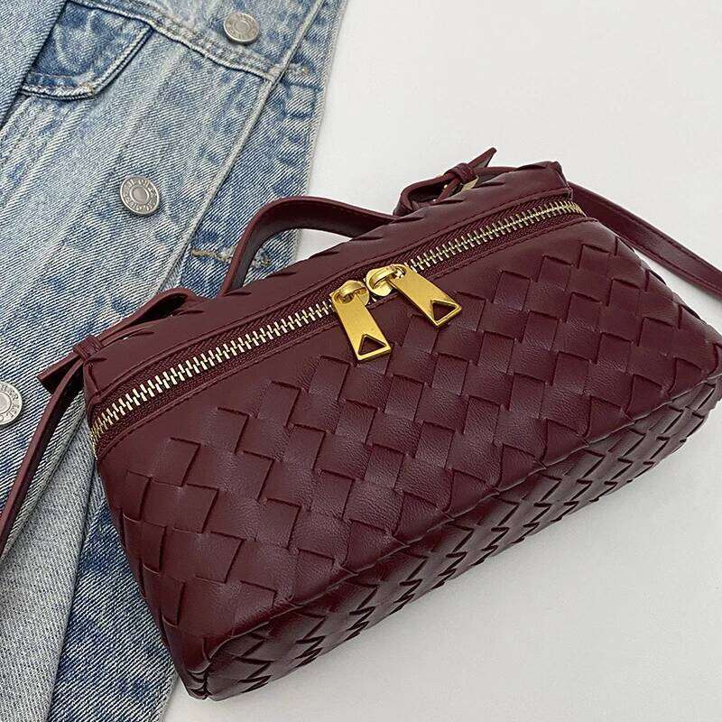 Popular Leather Crossbody Bag Women's Style, Elegant Messenger Handbag, Classic Tote Bags From Brand