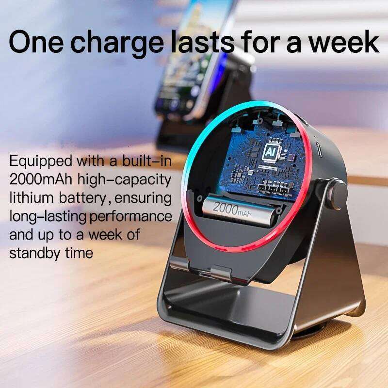 Wireless Induction Soundbox Technology Sense Bedroom Esports Rechargeable 2025 New Bluetooth Speakers Mobile Phone Flat Bracket