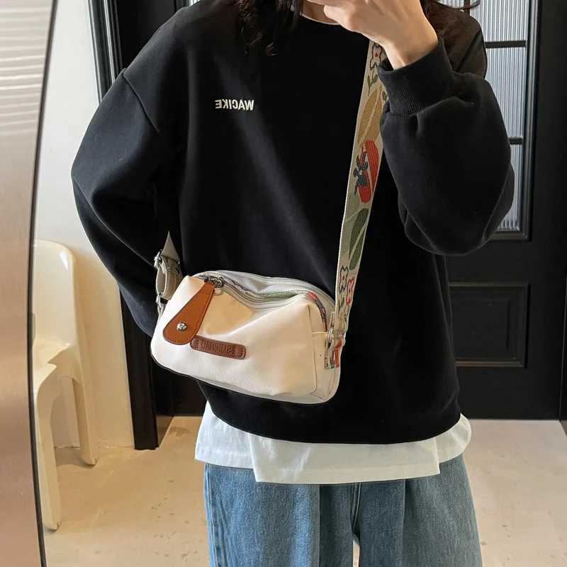 New Crossbody Bag Small Bag Casual Oxford Cloth Womens Bag Lightweight Pillow Bag Fashionable Single-Shoulder Canvas Bag Y250719