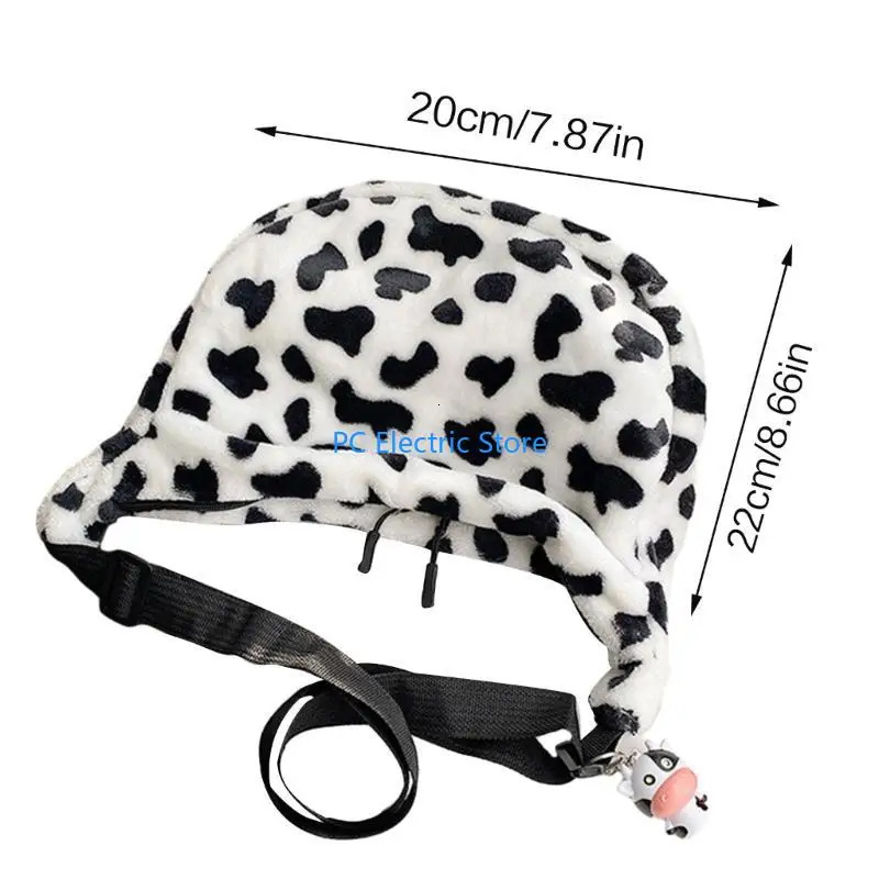 68C Stylish Single Shoulder Plush Bag with Lovely Cow s Lightweight Handbag 250717