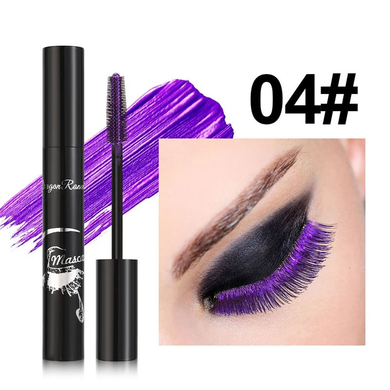 Fashion Gold Purple Mascara Makeup 4D Silky Natural Long Lash Cream Waterproof Mascara Extension Thick Lasting Curling Mascara 250717
