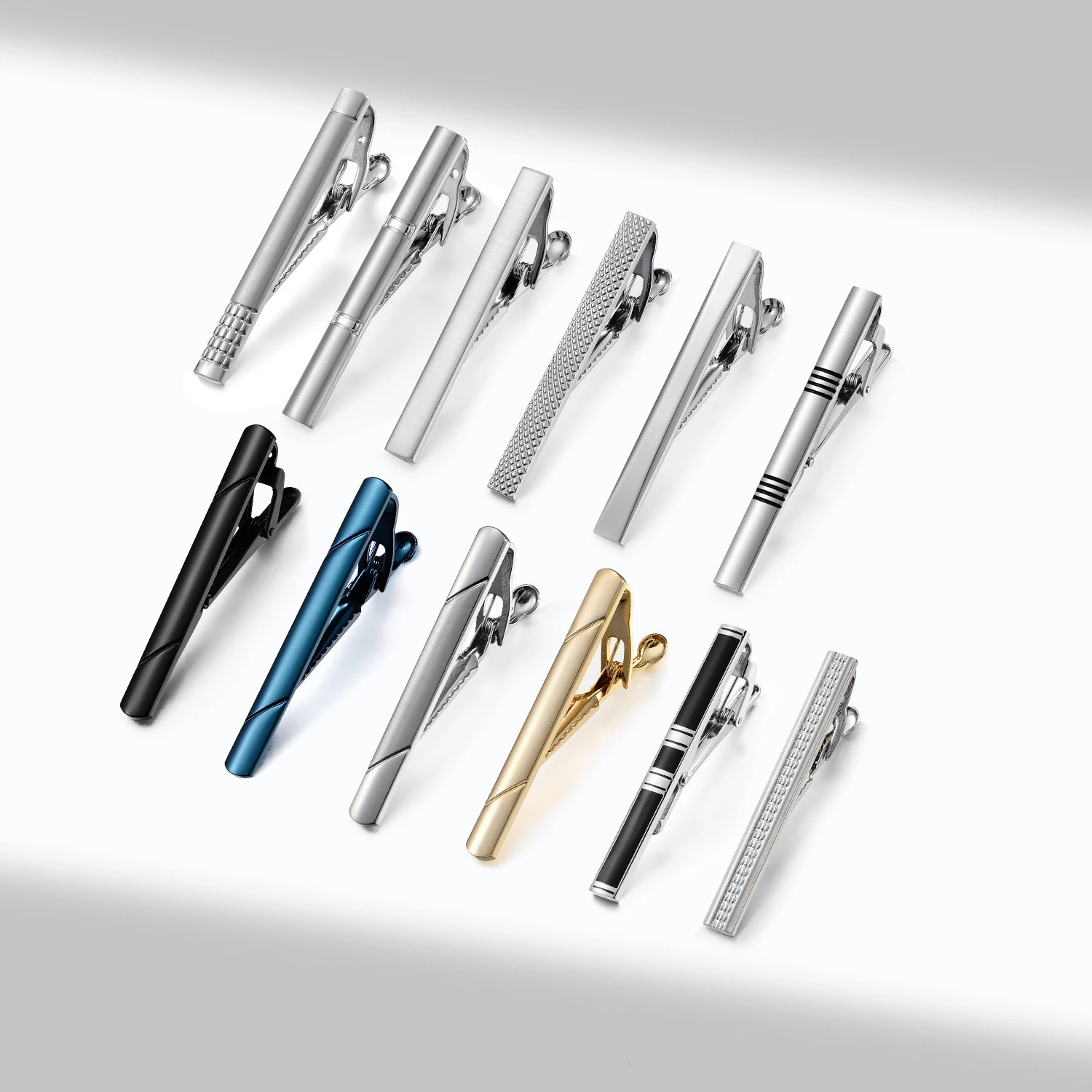 1PC Minimalist Tie Clip For Men To Man Shirt Business Pisa Ties Mens Cuff Pins Fashion Jewelry Cufflink Lawyer 250715