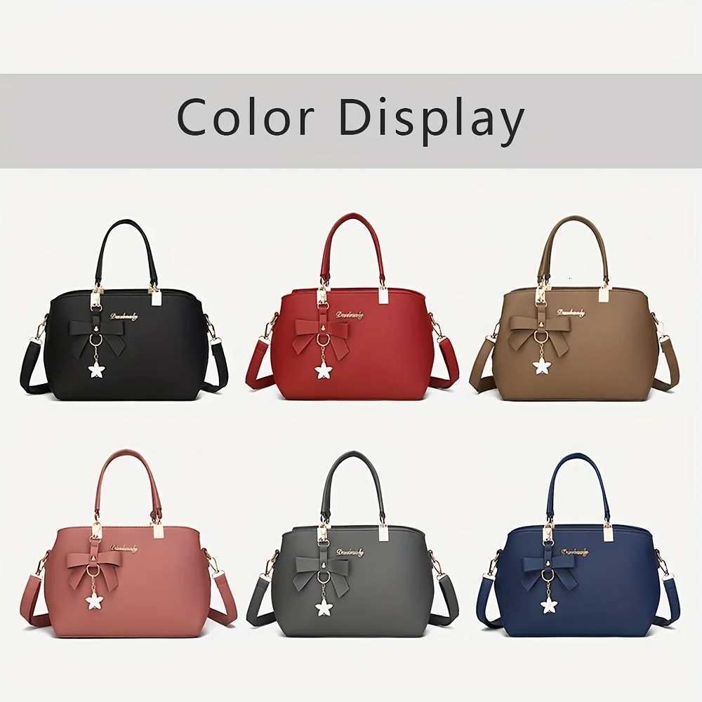 Elegant Shoulder Bag with Bowknot Decoration Multiple Compartments Fashion Handbag Suitable for Work Party and Daily Use Y250719