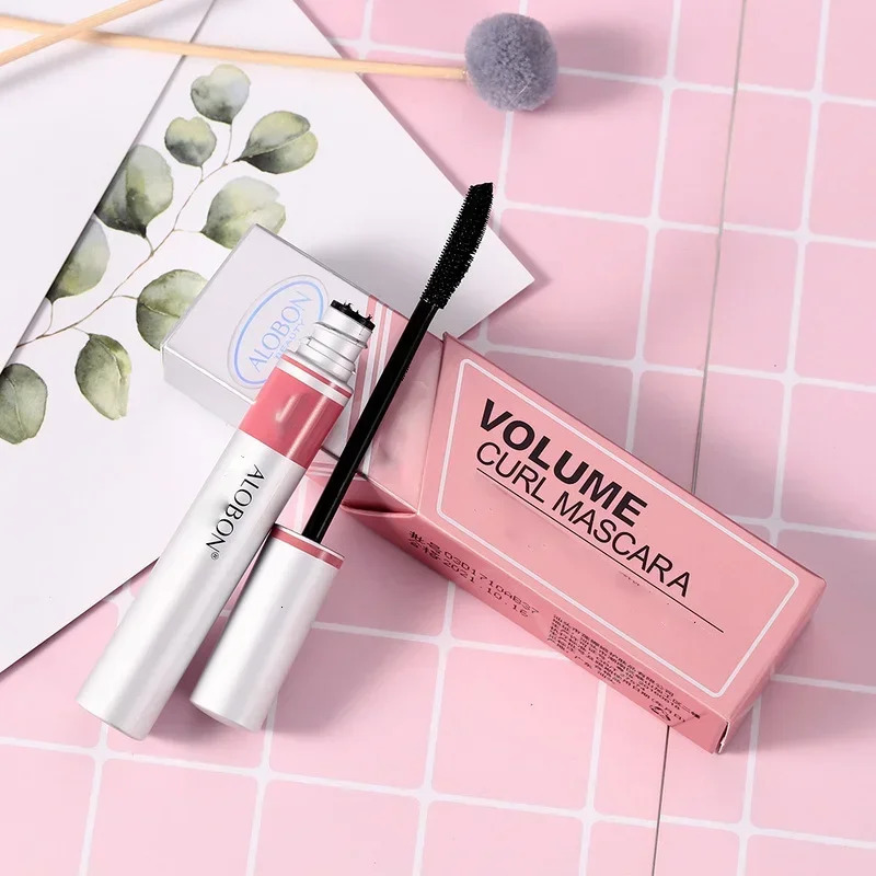 Mascara Individual Curl Eyelash Extension Colossal Mascara Volume Express Makeup 1pc Black Ink Alobon 3d Fiber Lashes 250717