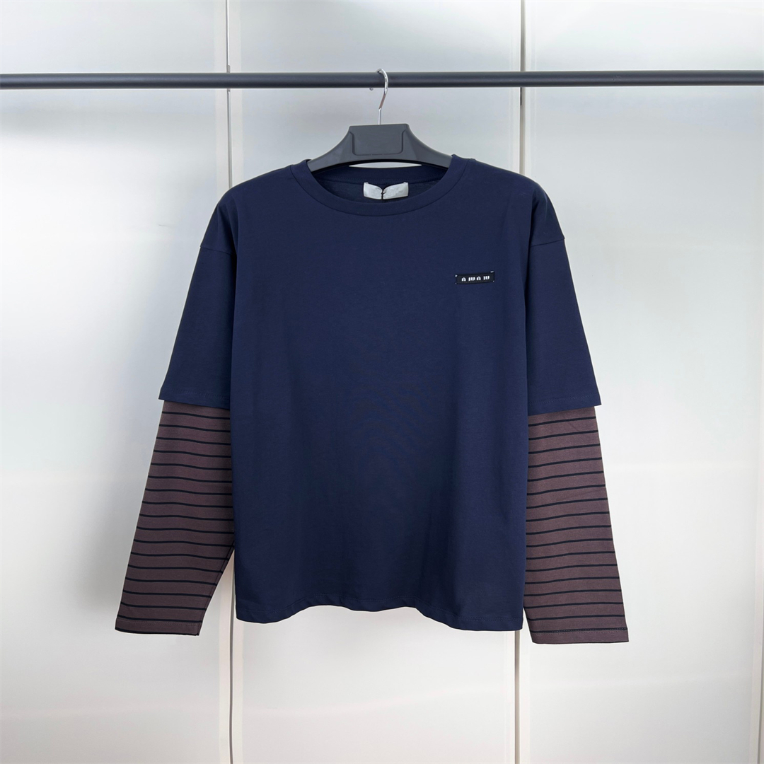 2025ss spring/summer high-quality designer letter printed T-shirt, cotton round neck pullover, long sleeved unisex T-shirt M720Y13