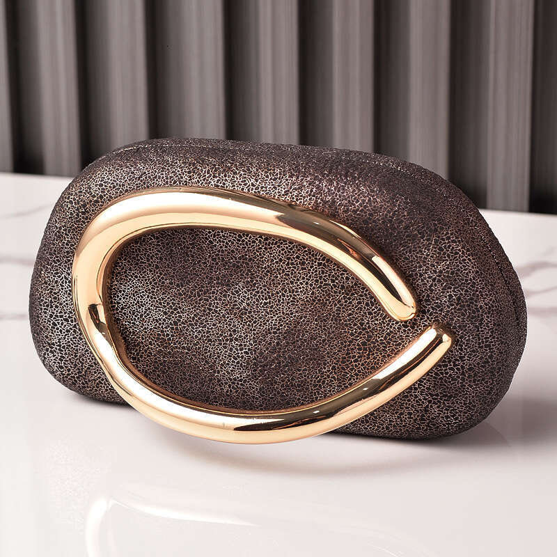 2025 New Hot-Selling Metal Handle Evening Bag Gradient Color PU Clutch High-End Feel