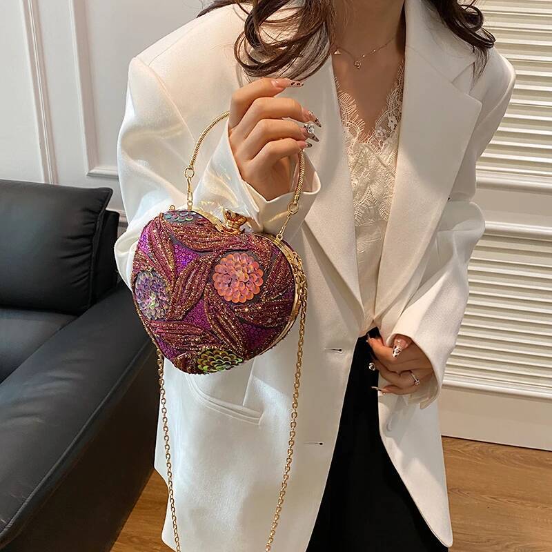 DHSM Gold Clutch for Women 2025 Party Bags Evening Purse Designer Crossbody Bag New in Handbag Ladies hand bag sac femme