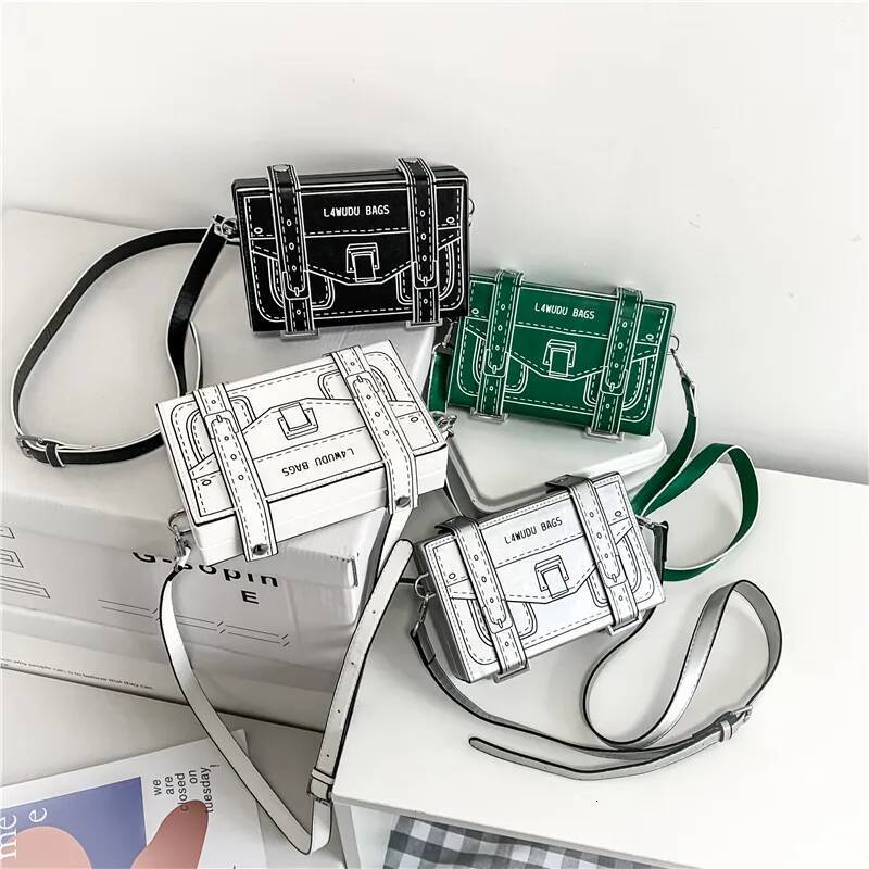 Animation Small Square Bag 2023 New Fashion Shoulder Crossbody Mini Casual Simple Design Sense Purses and Handbags
