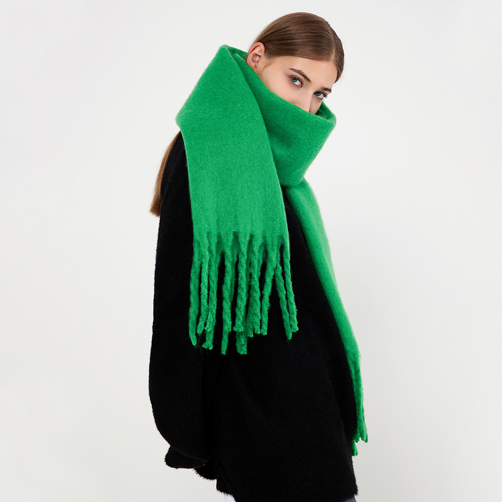 K1413 Manufacturer's homemade wool scarf for women winter warm imitation cashmere neck shawl