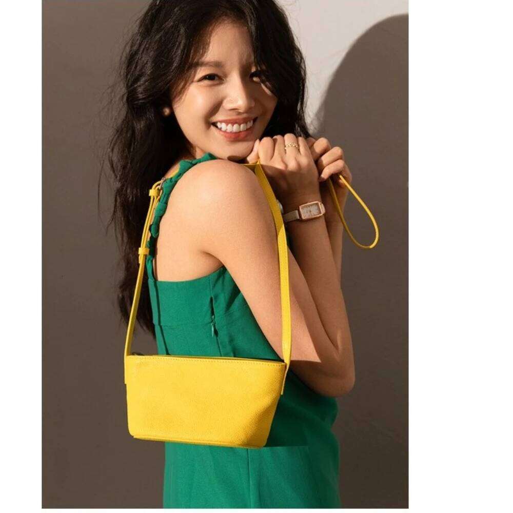 Designer Bag New 2026 Summer Small Sailboat Shape Tote Beige Yellow Sheepskin Leather Women Crossbody Flap Bag Daily-Use Phone Purse