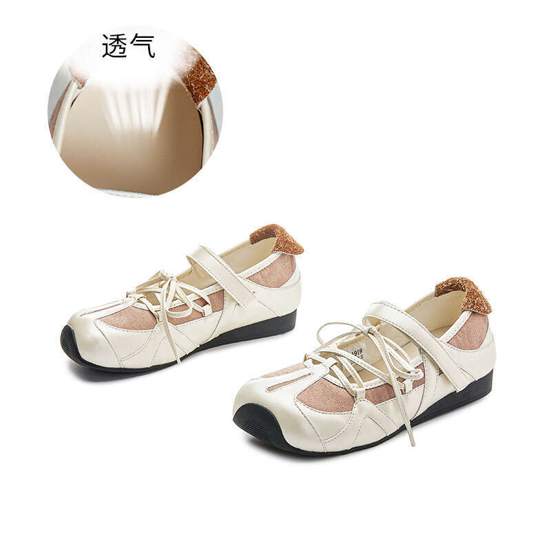 2cm Height Increase Ullal Grass Insole Genuine Leather Single 2025 New Bow Mary Jane Shoes Closed-Toe Sandals for Women