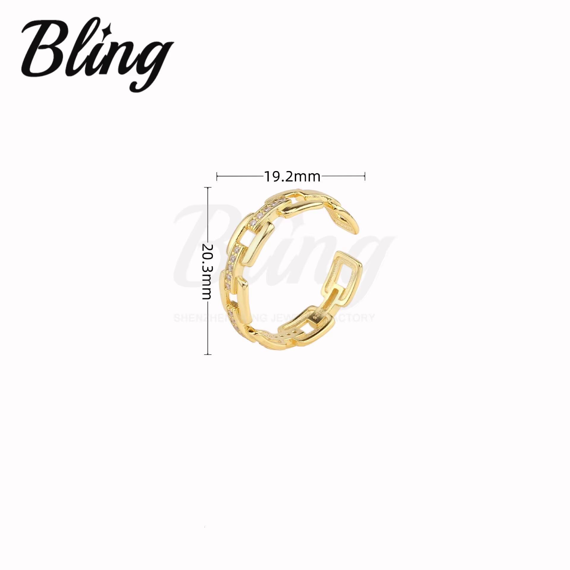 BLING Wholesale Jewelry Men Women 14k 18k Gold Plated Moissanite Lab Diamond Ring 925 Sterling Silver Bands Engagement Gift Ring