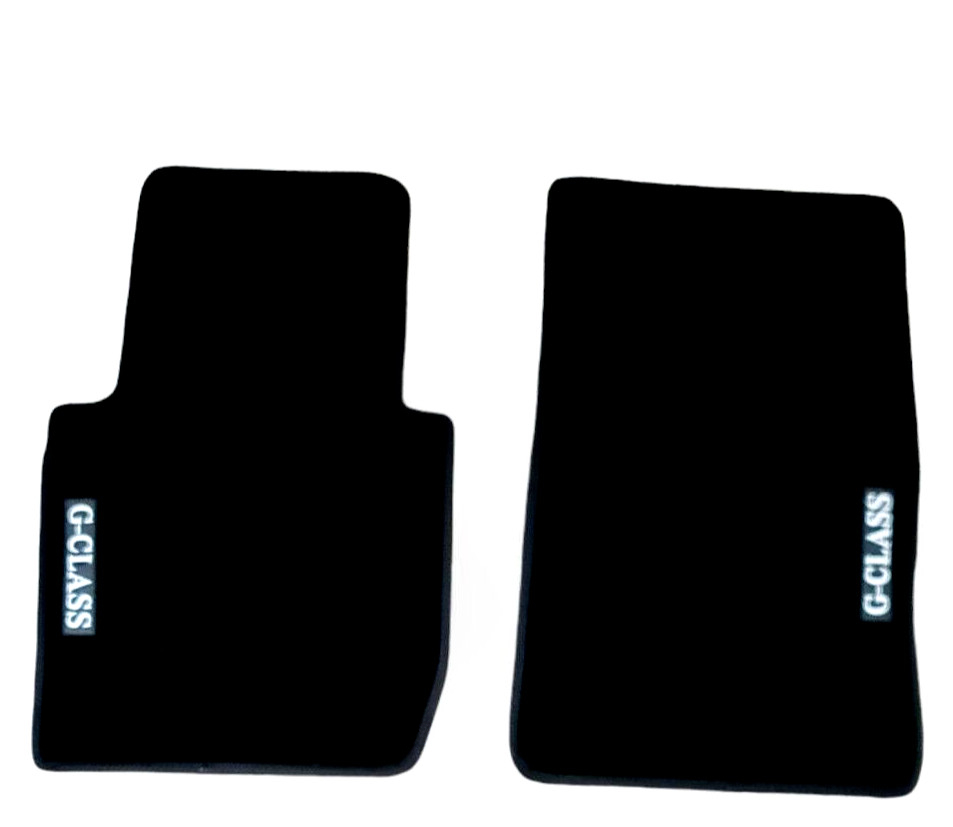 Front Floor Mats Velour For G-Class Wagon W463 Waterproof Carpet Liners
