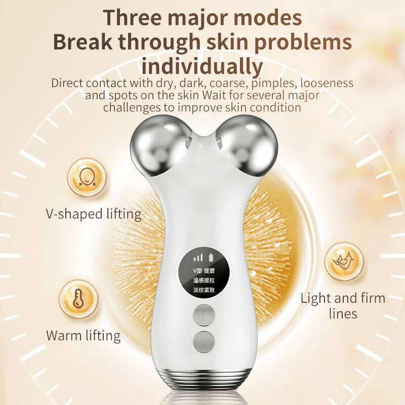 NEW Electric Face Massager Micro-Current EMS Sonic Vibration Facial Lifting Skin Tighten Massage Portable Beauty Devices