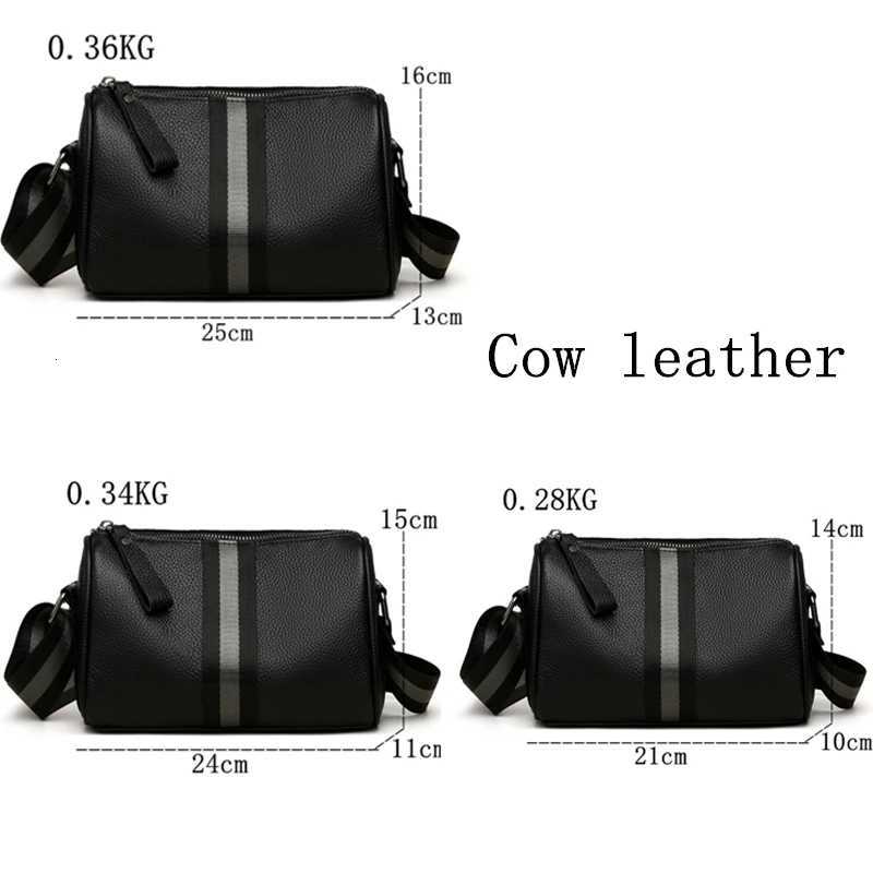 Solid Color Cowhide Tote Soft Genuine Leather Handbag Fashion Women Shoulder Messenger Bag Fashion Female Crossbody Sac Y250719