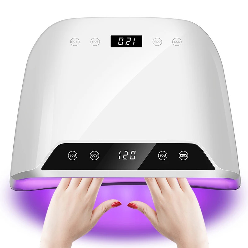 72LEDS Nail Drying Lamp For Nails Gel Polish With 4 Timer Setting HD Display Screen Auto Sensor Professional Nail Drying Machine 250716