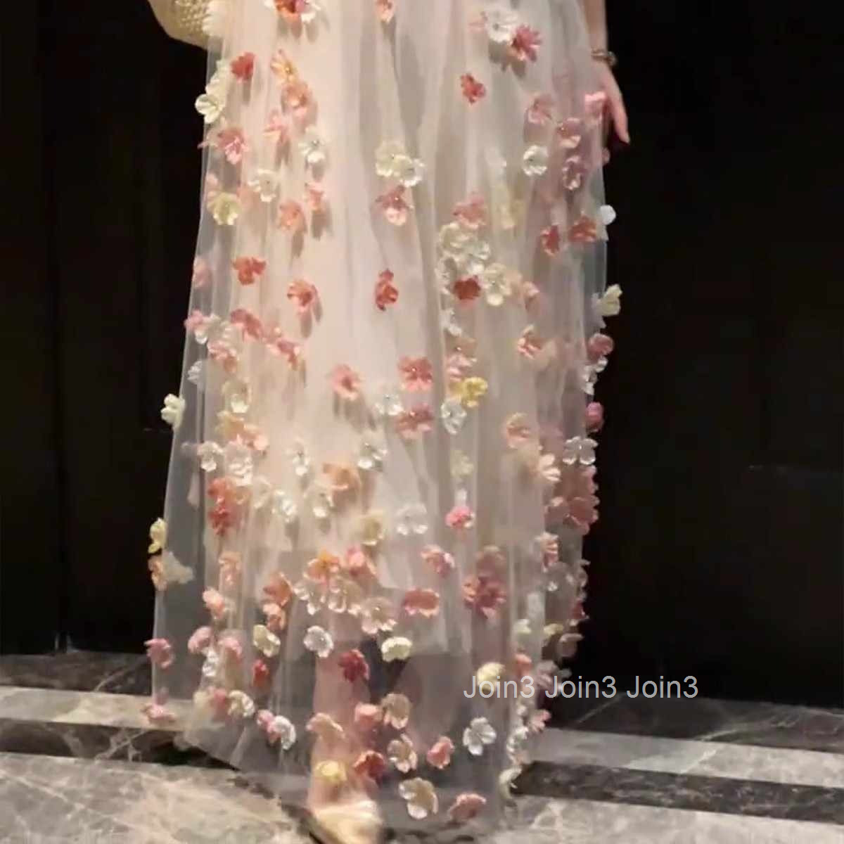 French Style Sleeveless Halter Neck Three-Dimensional Floral Dress for Women 2025 Summer Beach Vacation Elegant Long Dress