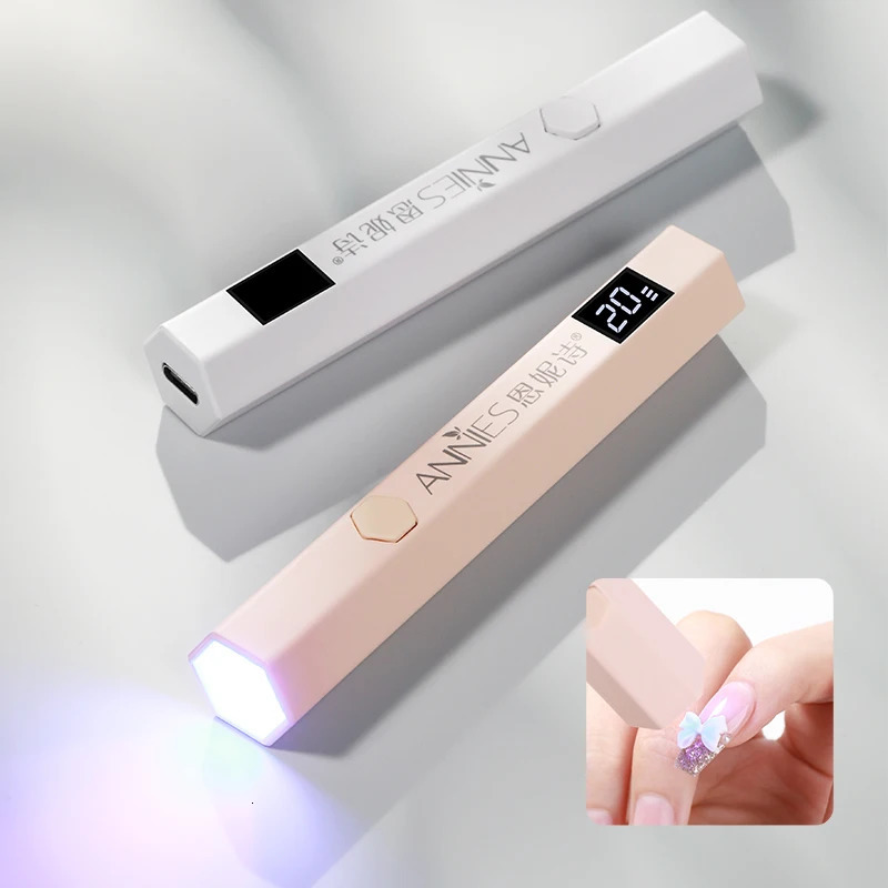 Manicure Pen Uv Mini Nails Light Lamp With Display Portable Power Po Uv Led Lamps Mini Handheld Lamp Nail Tools 250716