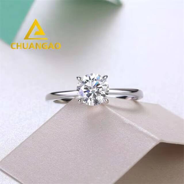 925 Silver Ring Moissanite Ring Moissanite Engagement Ring for Women