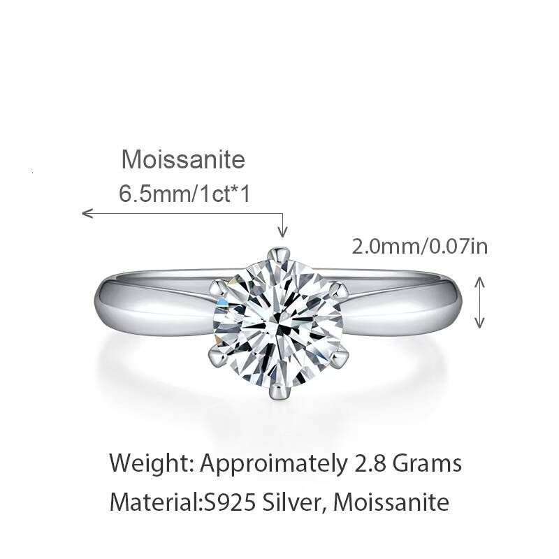 Classic Fashion Jewelry Moissanite Ring VVS Baguette Moissanite Diamond Cross Ring 925 Sterling Silver Women Gold Wedding Rings