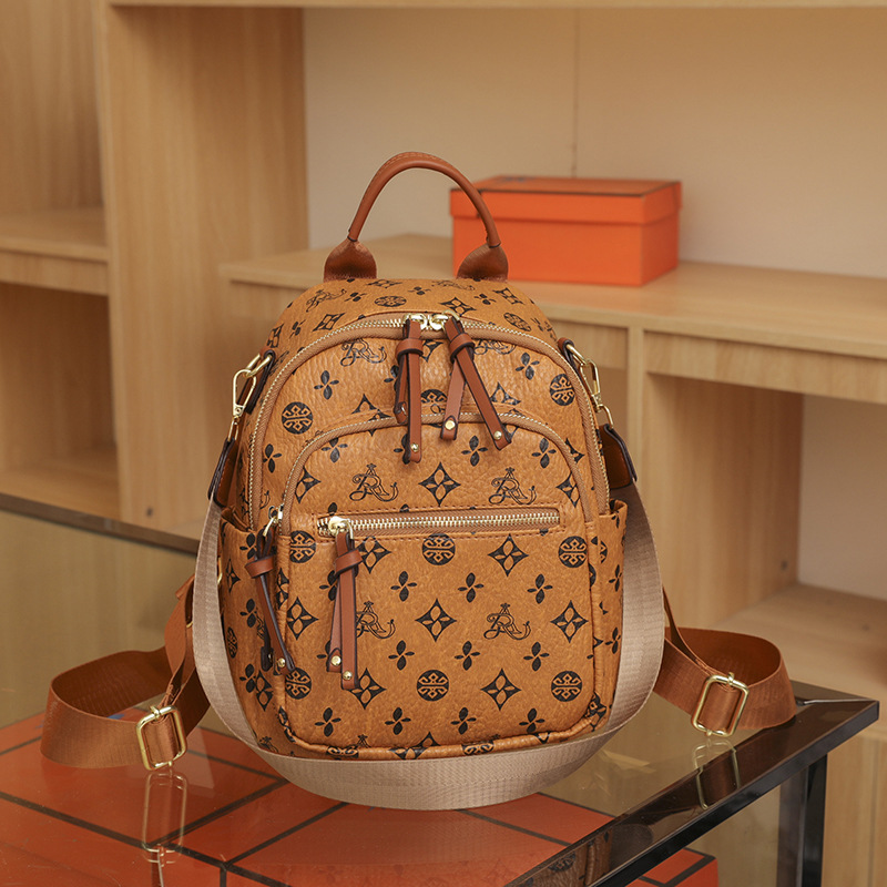 Backpacks fashion new backpacks retro printed letters large capacity travel three backpacks for women 2025