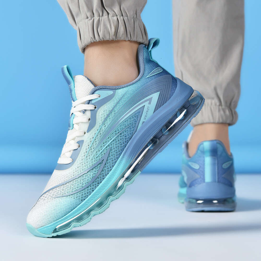 39-48 Size Fashion Versatile Casual Lightweight Shock Absorption Air Cushion Sports Trendy Mesh Breathable Cushioning Rebound Men's Shoes