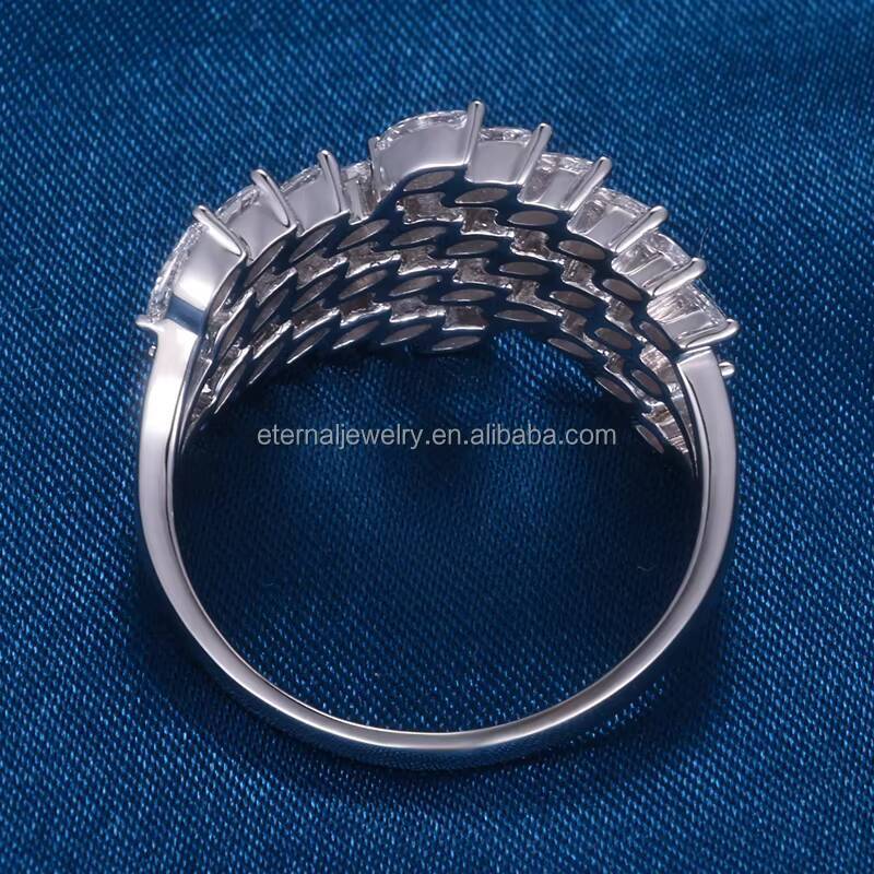 Custom S925 Silver 10K 14K 18K Solid Gold Ring D VVS Marquise Cut Moissanite Lab Diamond Natural Diamond Engagement Woman Ring