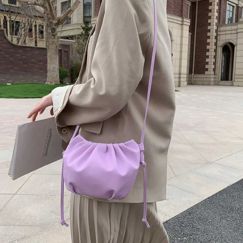 Travel Handbag Cloud Bag PU Outdoor Crossbody Phone Bag Korean Style Bag Very Peri Bag Womens Shoulder Bag Y250719