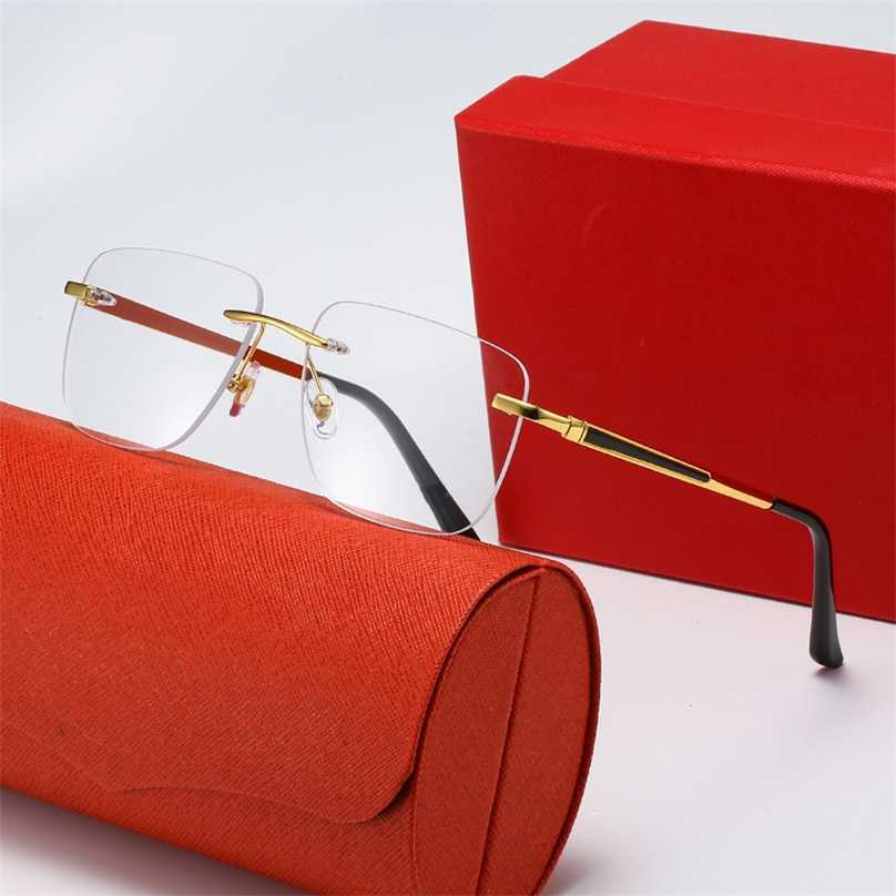 Sunglasses designer glasses Ka Jia Large Box Mens and Womens Fashion Glasses Internet Red Street Photography Paint Frameless