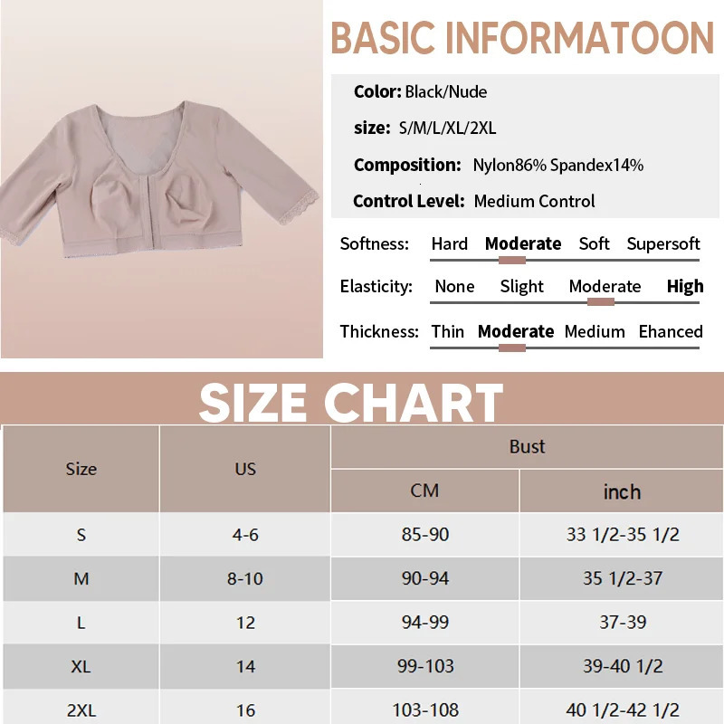 Upper Arm Shapers Compression Half Sleeve Women Arm Shapewear Humpback Posture Corrector Shoulder Breast Support Push Up Tops 250716