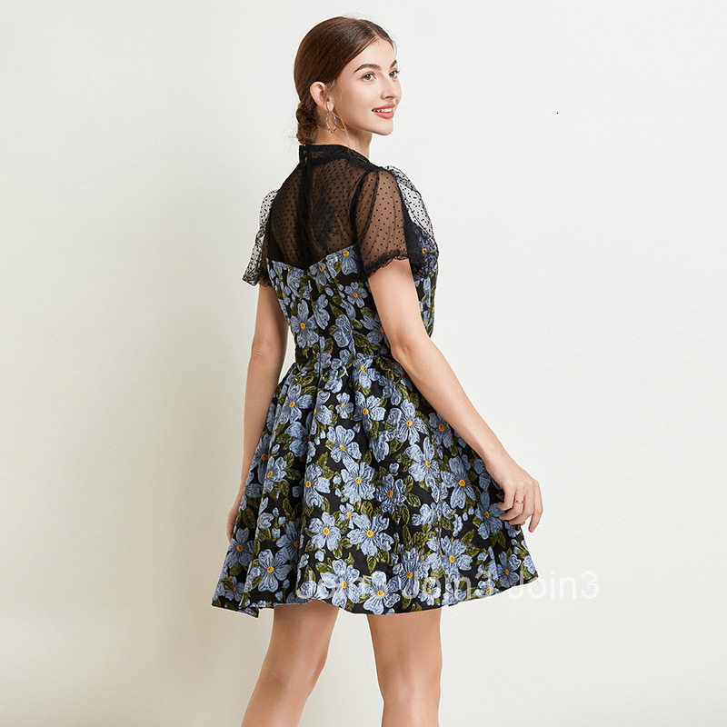 8573 Elegant French Style Dress for Petite Women